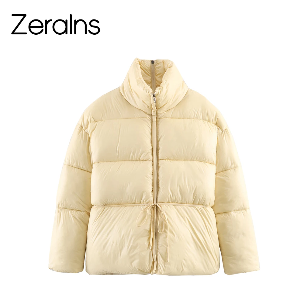 

ZERAINS 2025 Winter Cotton Jacket Korean Edition Short Small Women's Thick Cotton Coat Trendy Bread Coat Coat