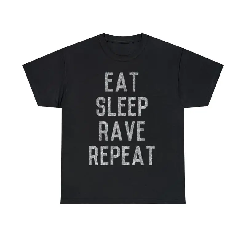 Eat Sleep Rave Repeat Graphic T-Shirt