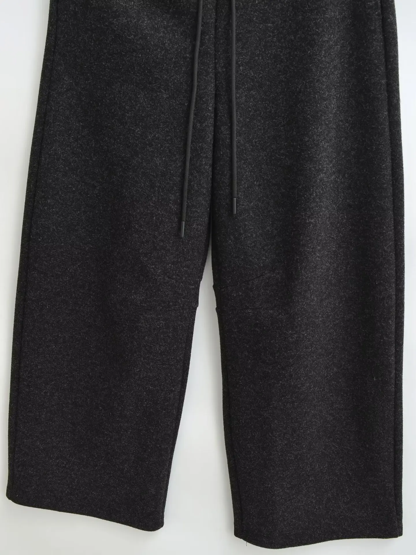 アメリカの秋冬ウールカジュアルパンツ2025新作ハイウエスト、スリム、ゆったり、万能なストレートワイドパンツ