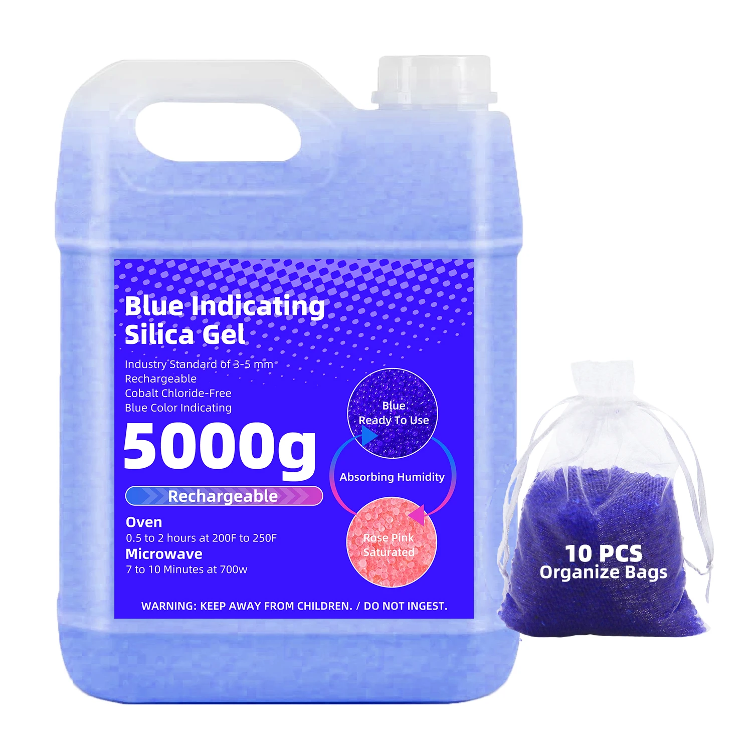 Silicagel 1/2/3/5 kg oranje blauw aangeeft silicagel kralen 1000/2000/3000/5000g droogmiddel herbruikbare droogmiddel kralen