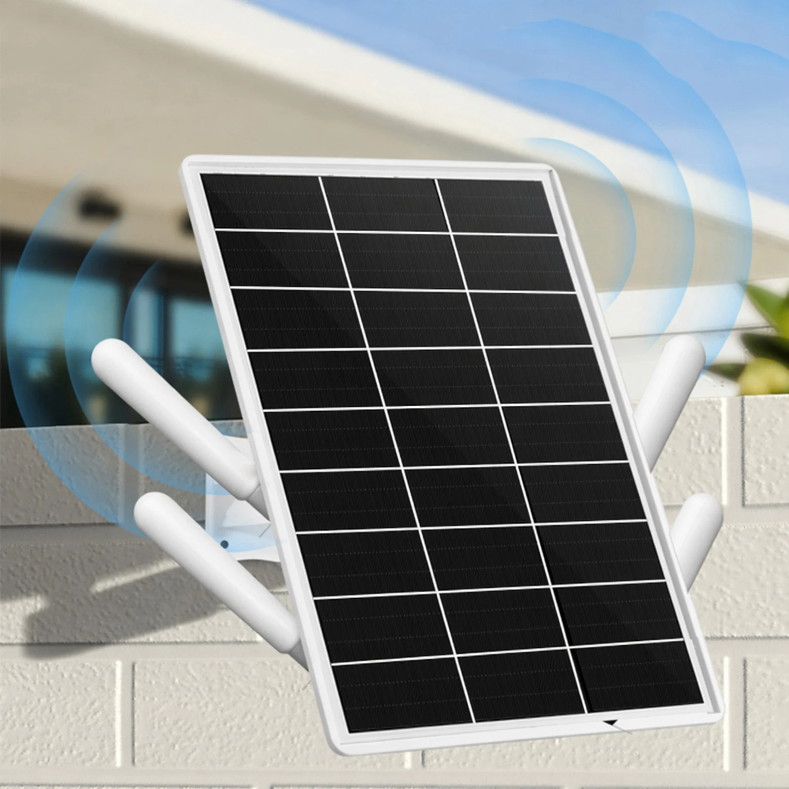 Solar Powered Outdoor Wireless Router with SIM Card Slot 4G LTE Modem Router 15W 18000mAh WiFi Hotspot for Outdoor Camera Etc