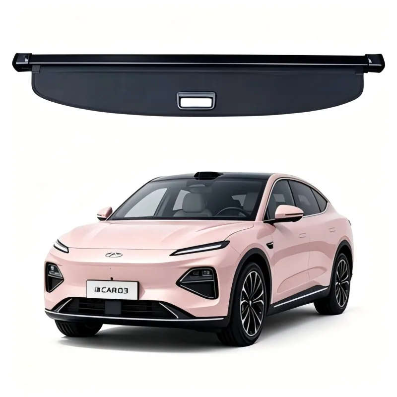 Cargo Cover Trunk Privacy Shade Rear Security Partition Anti-Theft Shield Retractable Organizer for Chery iCAR 03