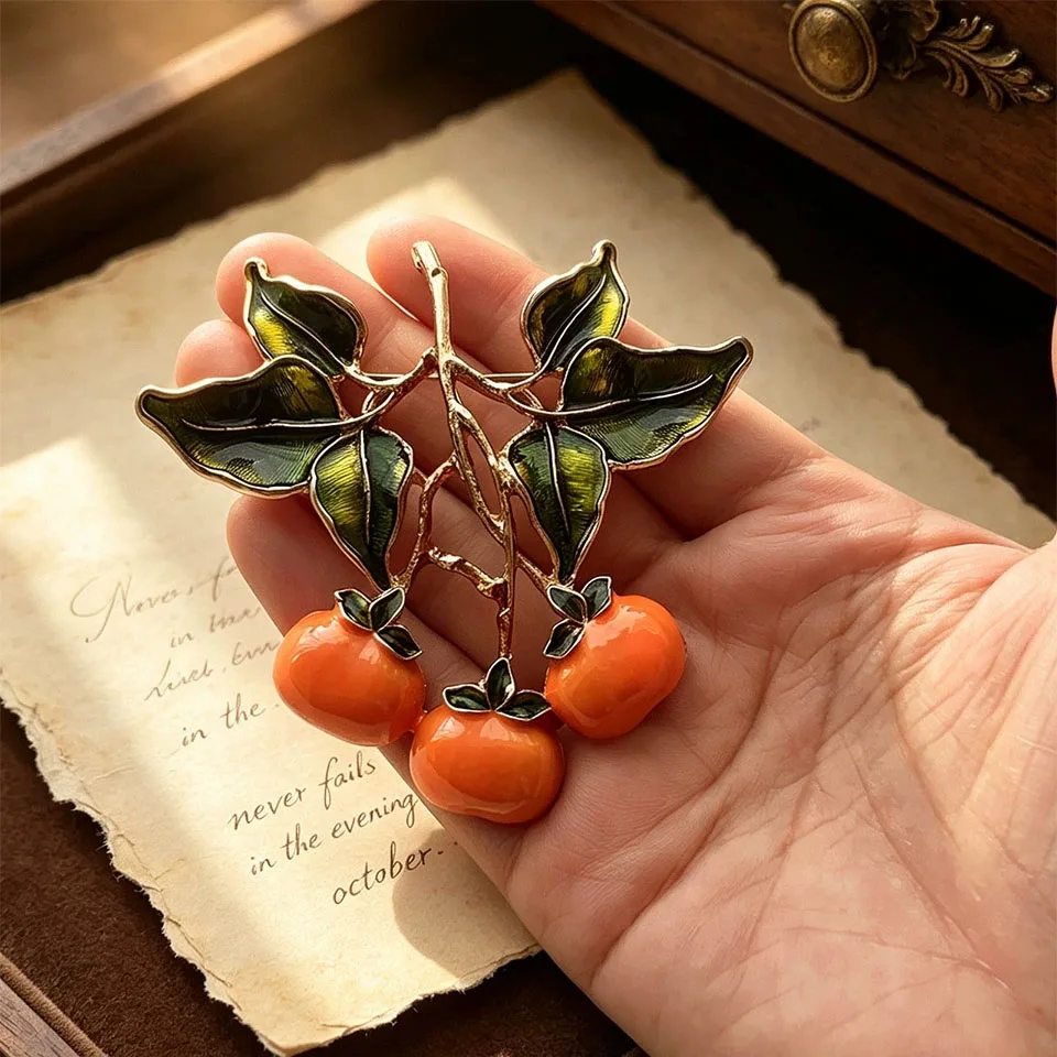 Morkopela Sweet Fruit Brooch Radish Brooches 2 Patterns Available Pin Clip For Women Clothes Accessories