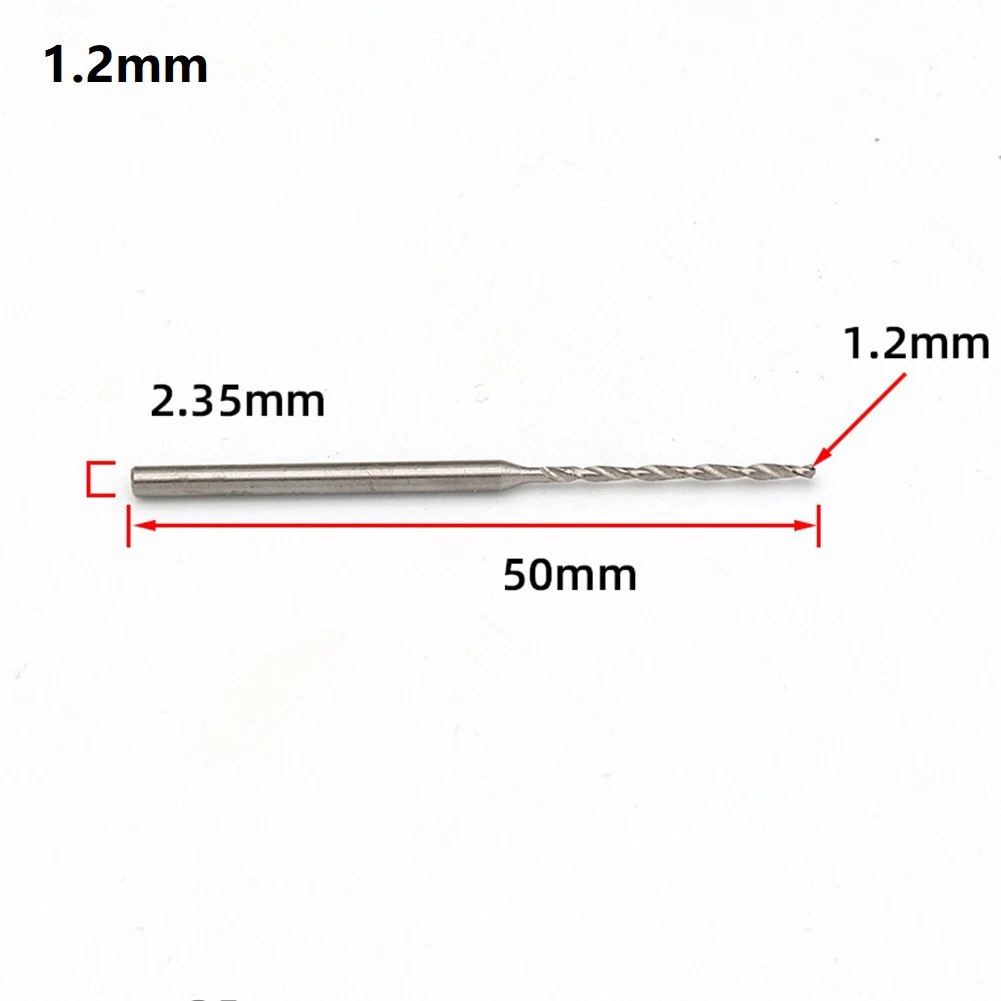 7Pcs Set Drill Bit Silver Workshop Equipment Rubber Accurate Drill Bit for mini Drill Bits For Jewelry Power Tools