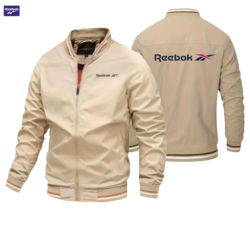 Reebok logo spring/autumn pilot jacket - men's casual fitted baseball shirt - new autumn fashionable high-quality men's coat - view 5