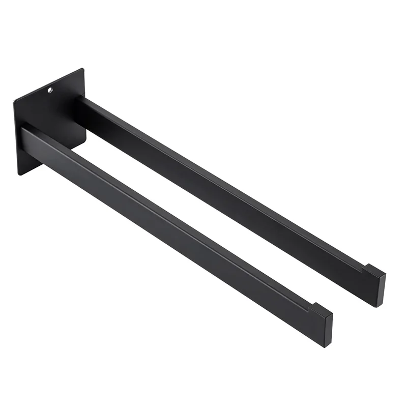 A03I-1 pçs toalheiro sem necessidade de perfuração auto-adesivo duplo quadrado fixado na parede de aço inoxidável para banheiro e cozinha 40c