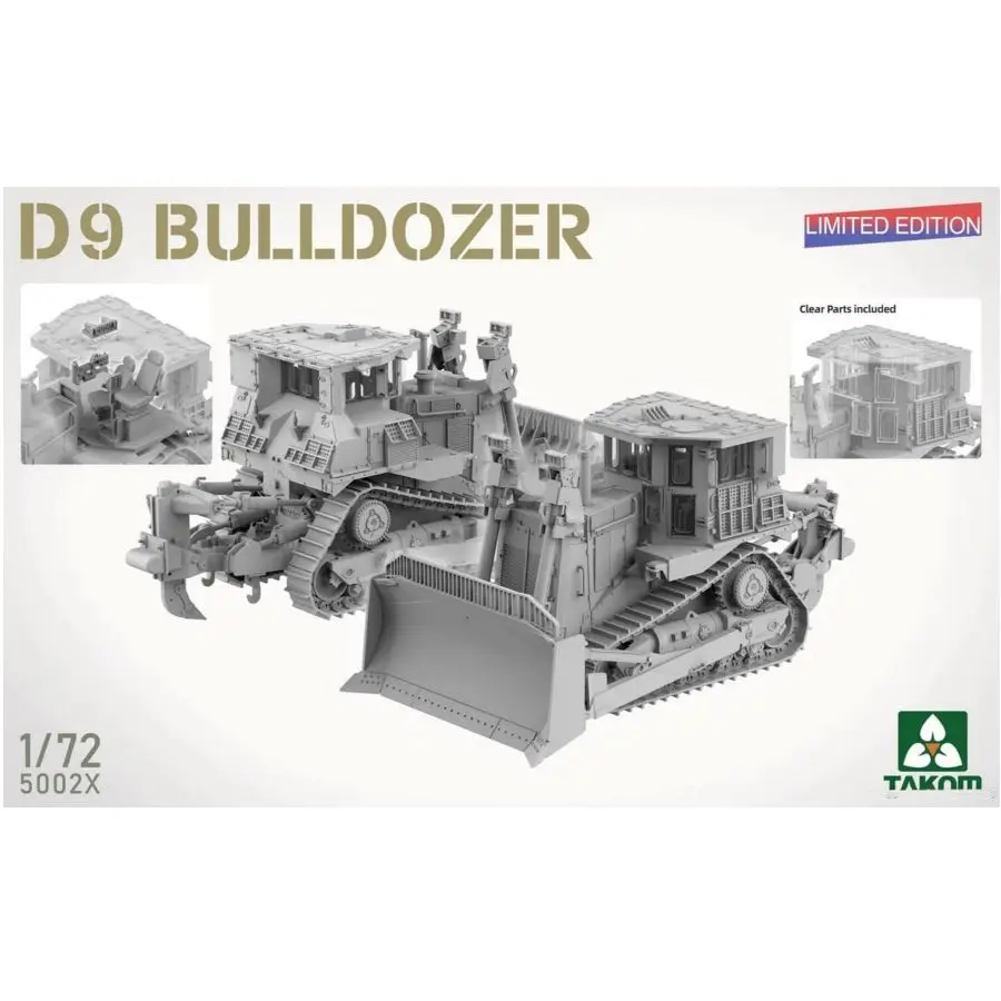 TAKOM 5002S 1/72 Scale US D9 Bulldozer (Limited Edition)-High Detail Collection Custom Collectible Children Toy Birthday Gift