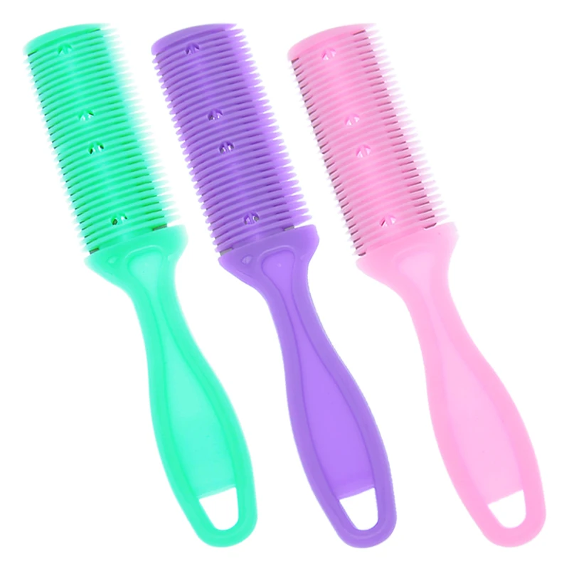 

Профессиональная двухсторонняя Бритва для волос, расческа для стрижки волос, щетки для парикмахерской, инструмент для укладки, стрижка, уход за волосами для женщин C0009A