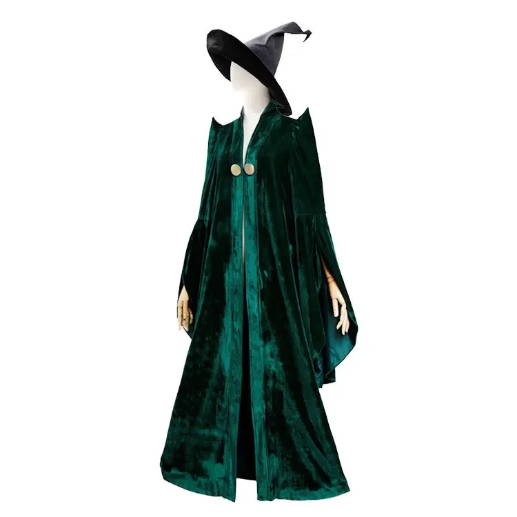 School of Hekserij en Tovenarij Kostuum Professor Mileva McGonagall Hogwarts College Presidentis Robe Halloween Kostuum