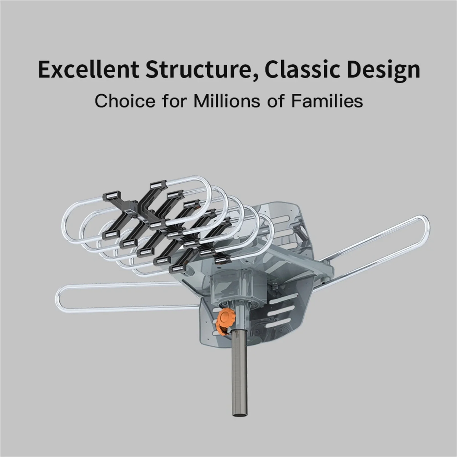 28-36 dB 360° °   UV-Dualband-Außenantenne, US-Stecker