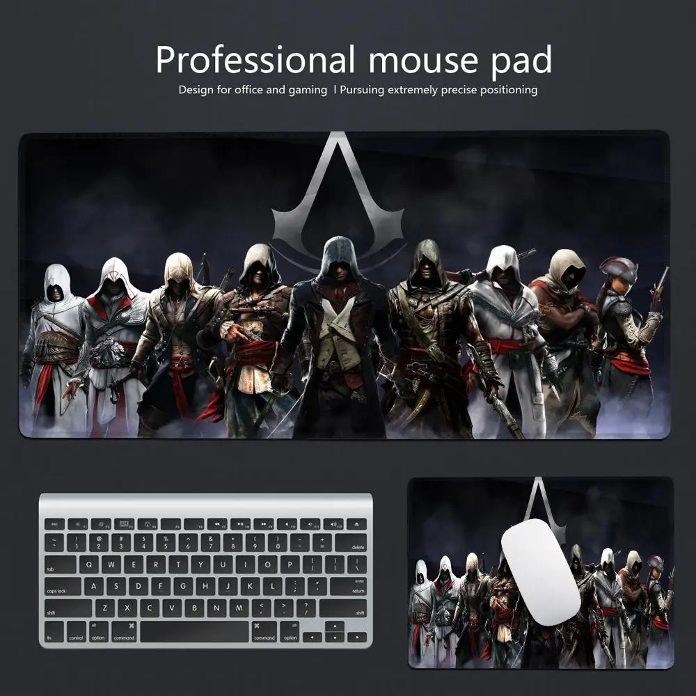 HD Print A-Assassin S-Creed Mouse Pad Large Square Computer Accessories Office Game Table Mat XL Rubber Anti-slip Desk Mat