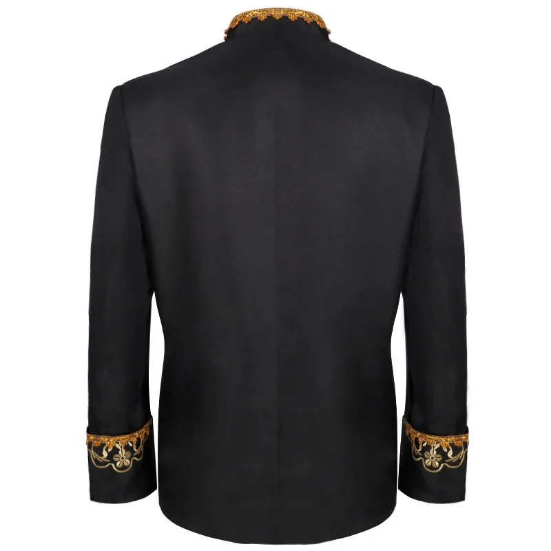 2025 Europe and USA  Gold-encrusted Court Dress Jacket for Men and Women,medieval Prom Performance Clothing,Halloween Costumes - Image 5