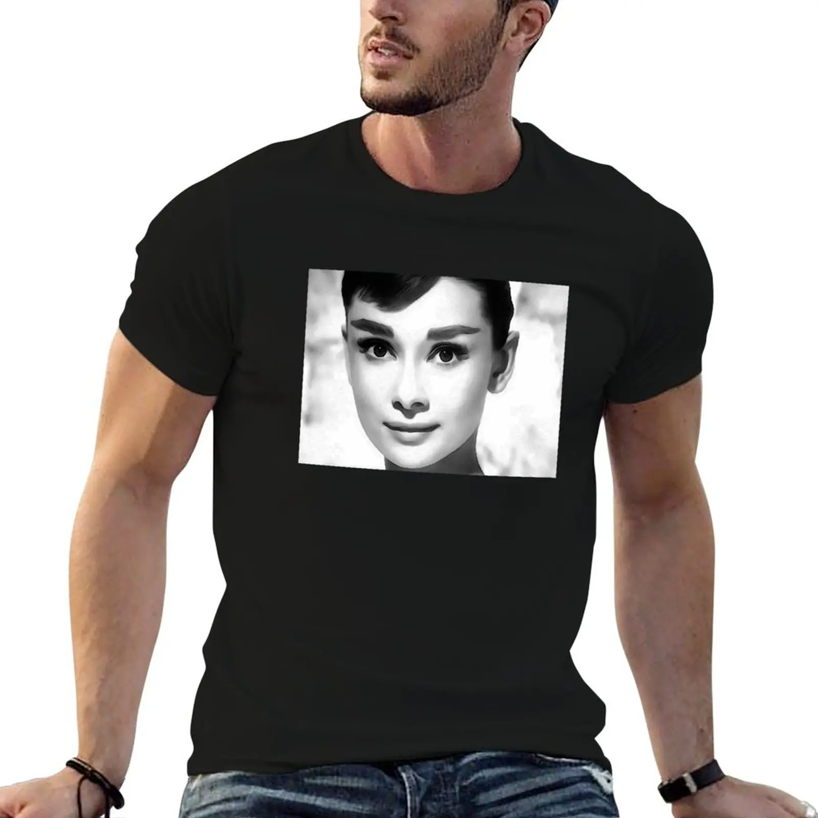 

Hepburn #7 T-Shirt tshirt man cotton luxury Audrey t 100% shirt