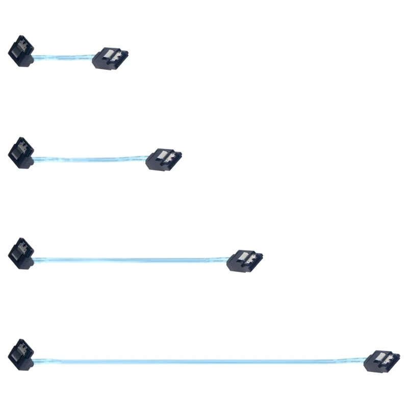 Space Saving 7Pin Adapter Cable 90 Degree to 180 Degree 7Pin Data Transfer Cable for Hard Disk Computer Server