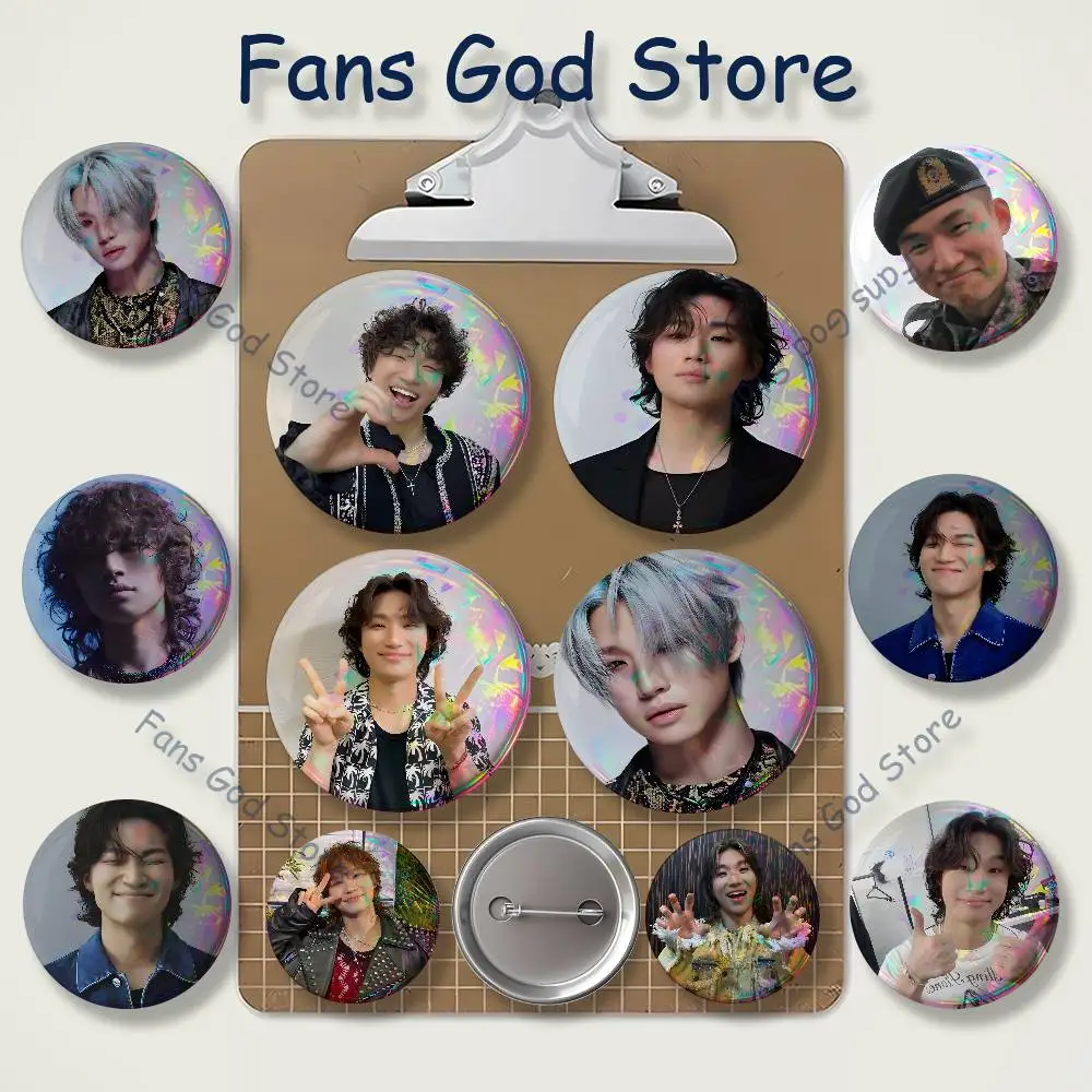 Singer D-Daesung 22mm,32mm,42mm,58mm,75mm Round Badge Brooch For Various Clothing Backpacks Jewelry Accessories Gift