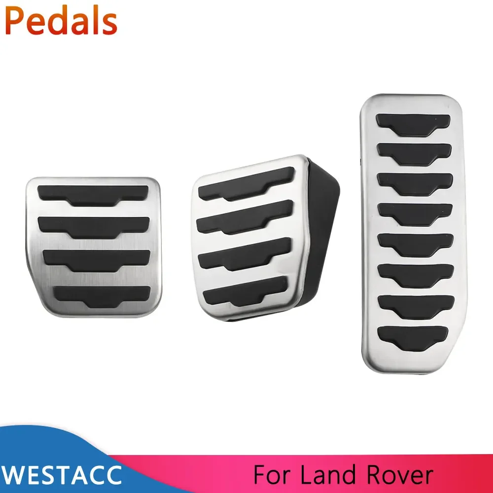 Car Pedals Cover for Land Rover Freelander 2 LR2 2010 - 2018 Stainless Steel Fuel Gas Accelerator Brake Pedal Pad Accessories