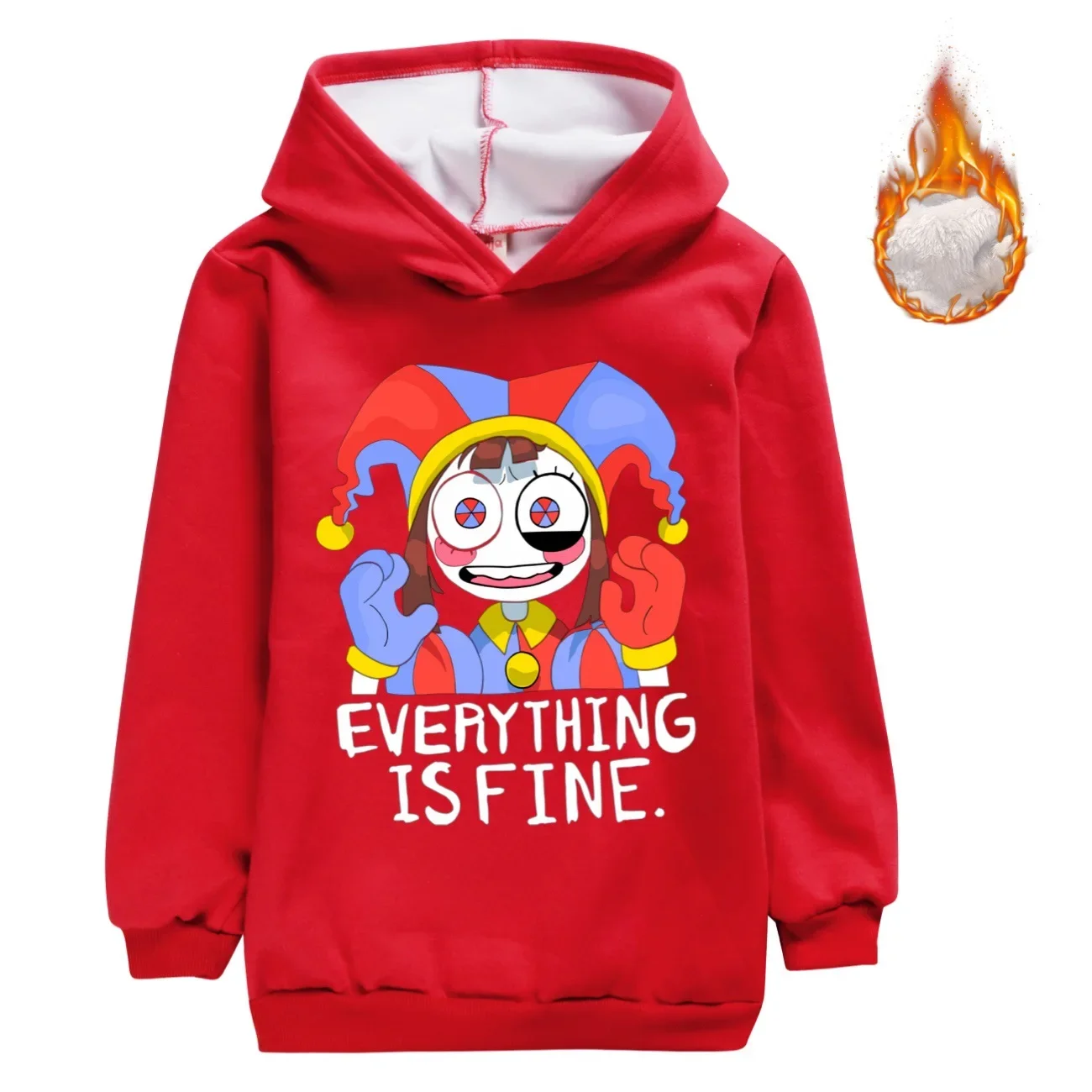 Children Hoodie Kids Velvet Sweatshirt The Amazing Digital Baby Boys Fleece Hoodies Winter Coat Girls Outfits  2910