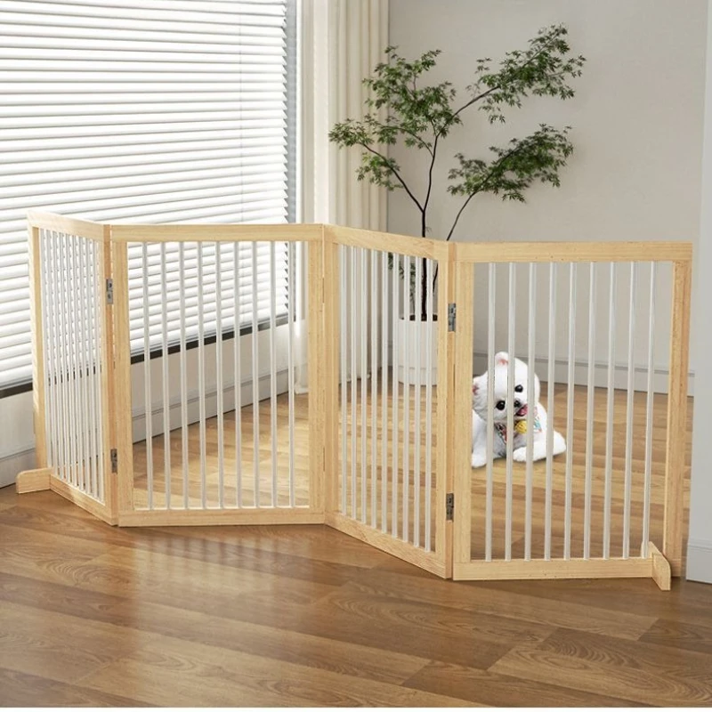 Wooden Foldable Pet Dog Fence Partition Door Safety Barrier