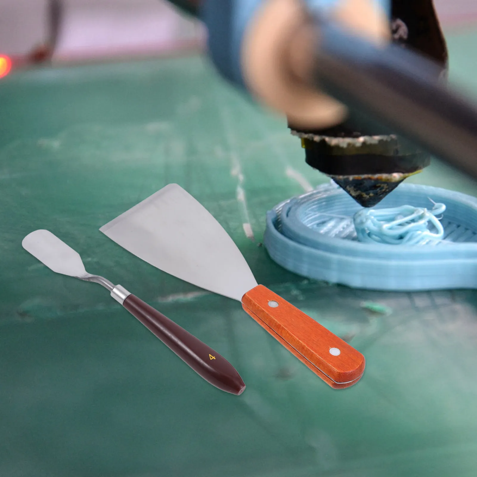 

Набор из 2 инструментов для снятия 3D-принтеров с платформы, из нержавеющей стали, термообработанные, с эргономичной пластиковой ручкой, для плавного снятия печатной платформы