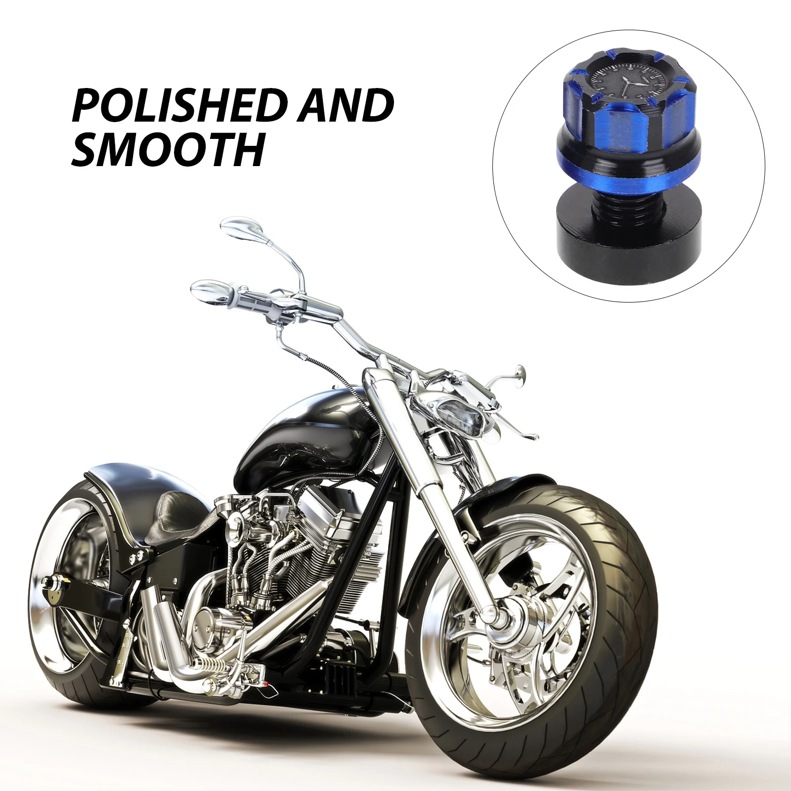 

1Pair Motorcycle Mirror Hole Screw Decorative Base Aluminum Alloy Rearview Mirror Hole Plugs Cap for Scooter Atv Universal