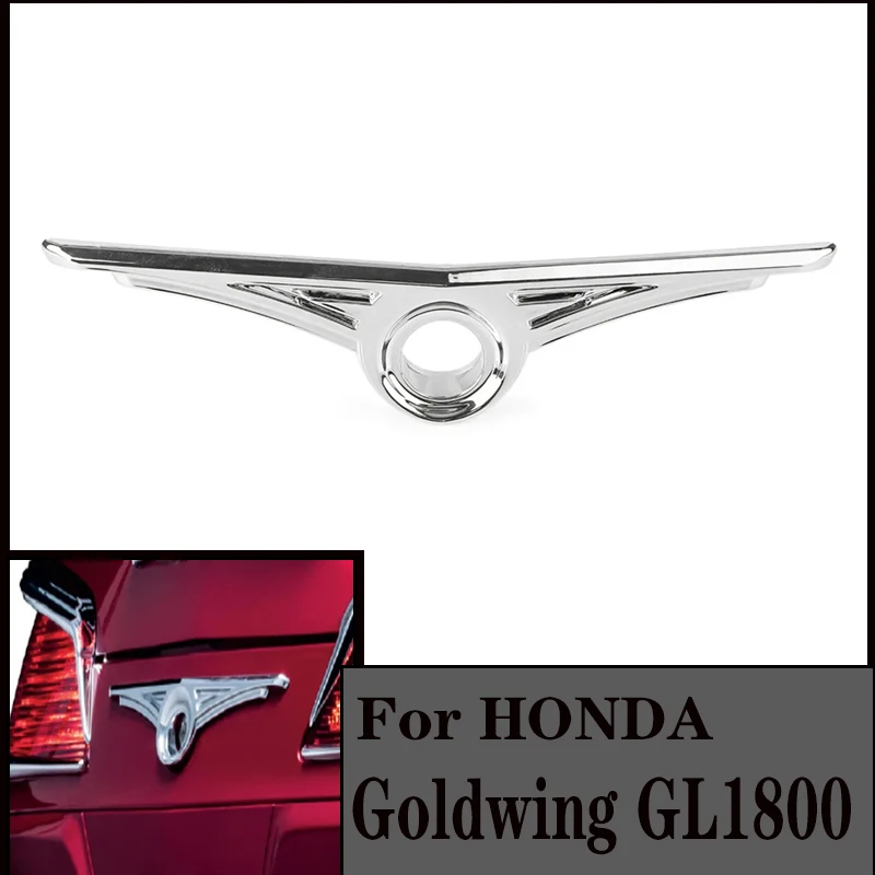 

For Honda Gold Wing GL 1800 2001-2017 Goldwing GL1800 Motorcycle Rear Trunk Key Hole Trim Chrome ABS Decorative Parts