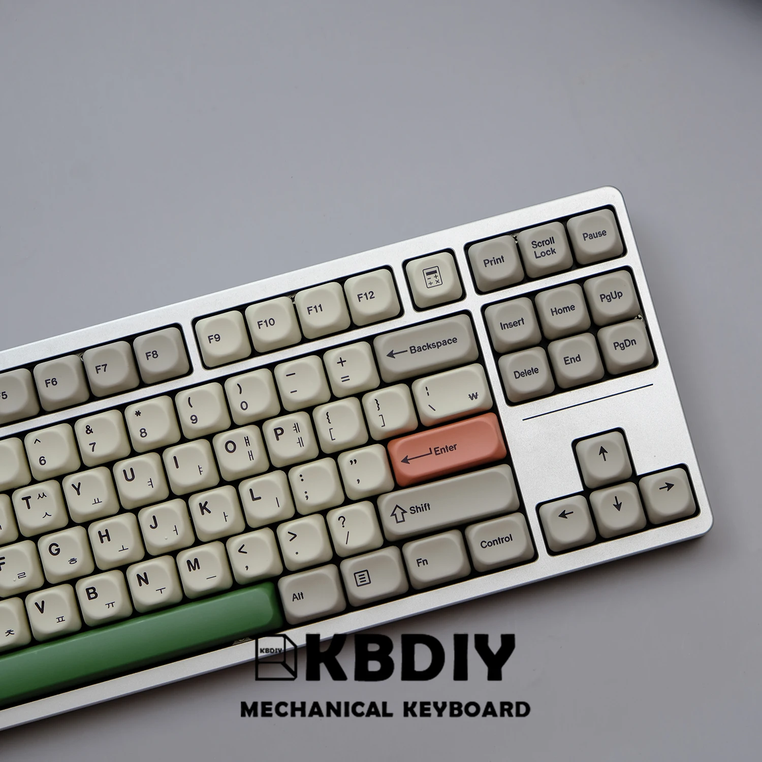 KBDiy PBT GMK Keycaps Custom Retro Korean GMK 9009 Keycap for Mechanical Keyboards Game MX Switches 139 Keys Caps Sublimation