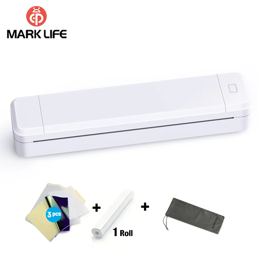 Marklife サーマルラベル X8 プリンター ミニ Bluetooth タトゥー用紙