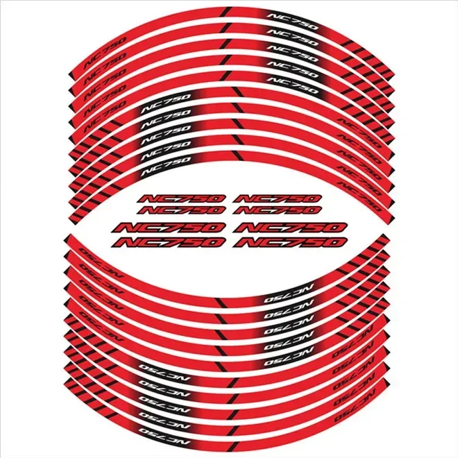 FOR HONDA NC750 NC750S NC750N NC750X Motorcycle Parts Contour Wheel Decoration Decal Sticker - D