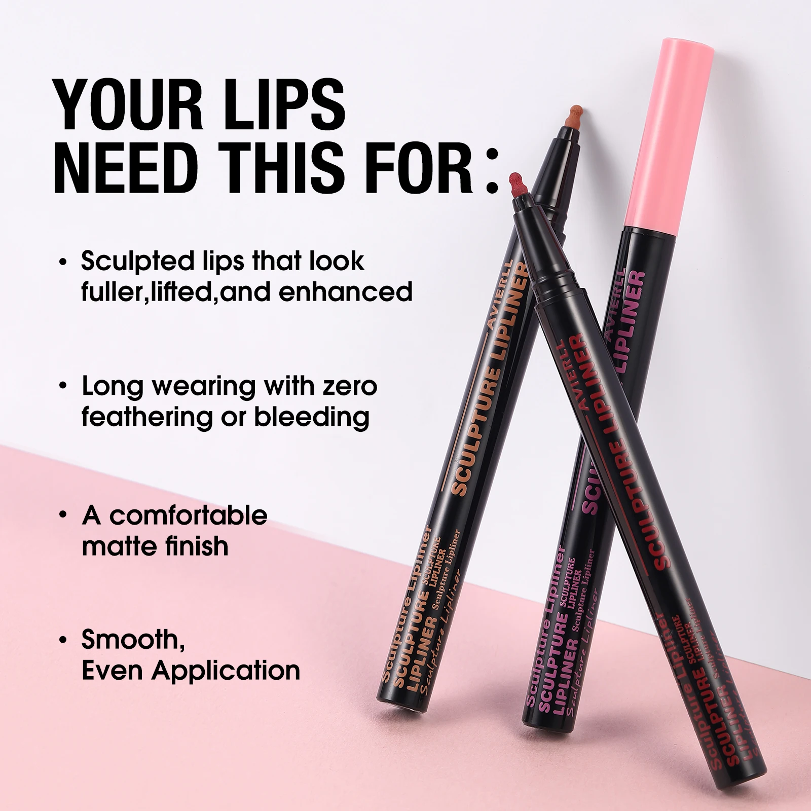 Lápiz delineador de labios mate, 7 colores, lápiz labial líquido resistente al agua de larga duración, delineador de labios, caja de Color, delineador de ojos, lápiz de sombra de ojos, 1 ud.