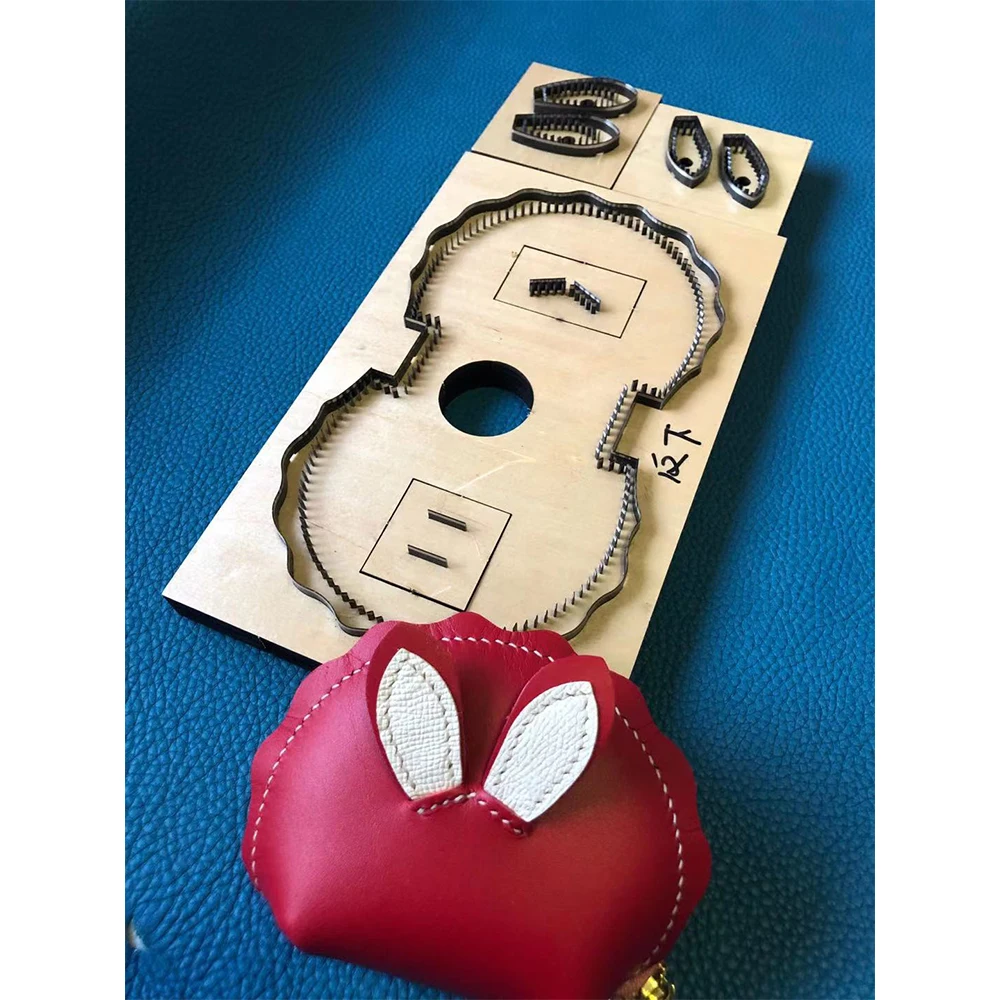 Leather Coin Purse for DIY Craft, Wooden Cutting Dies Supplies, Mold Template, Suitable for Common Die-Cutting Machines