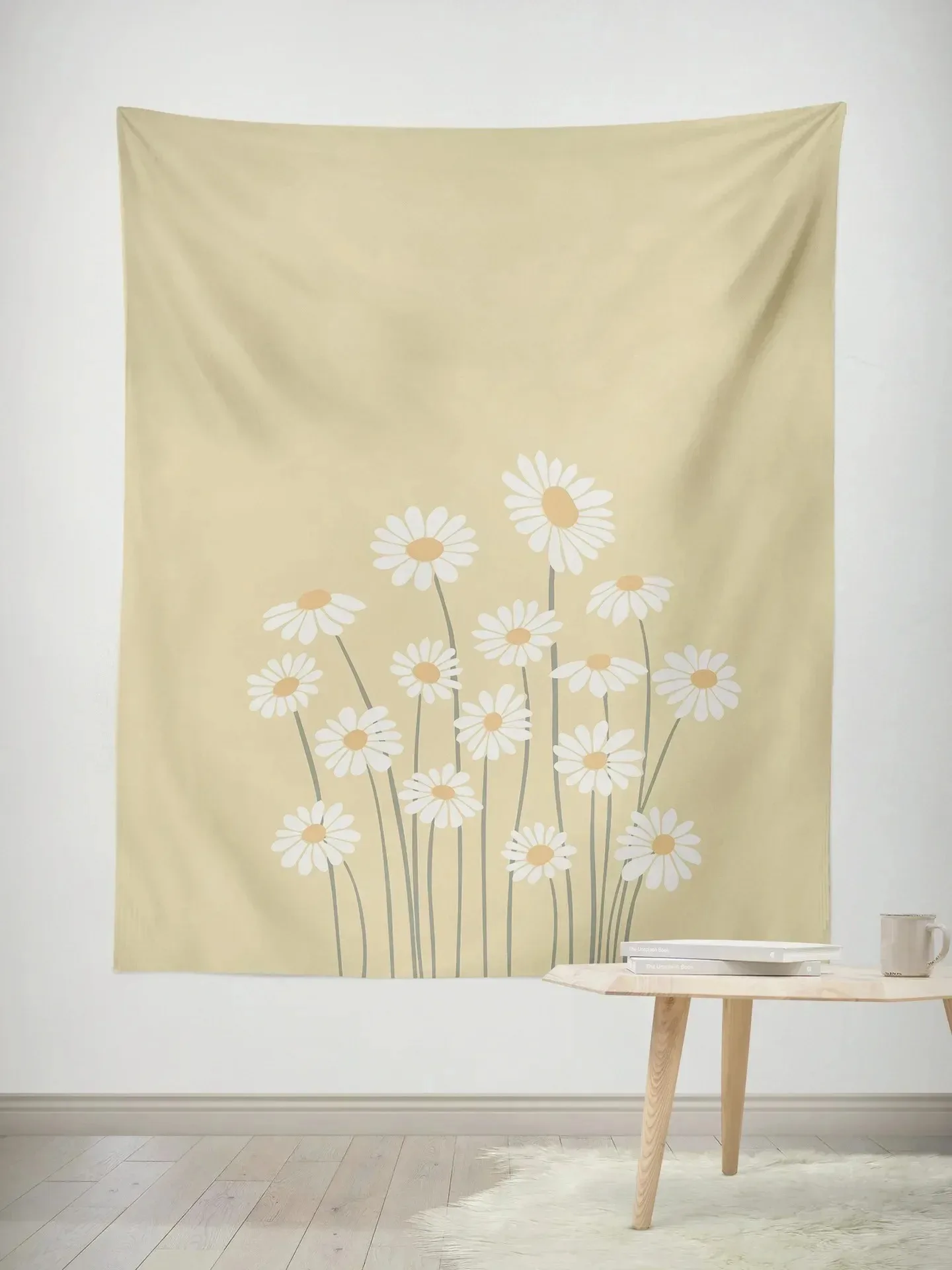 Simple Plant Leaves Wall Decor Tapestry Home Living Room Tapestry