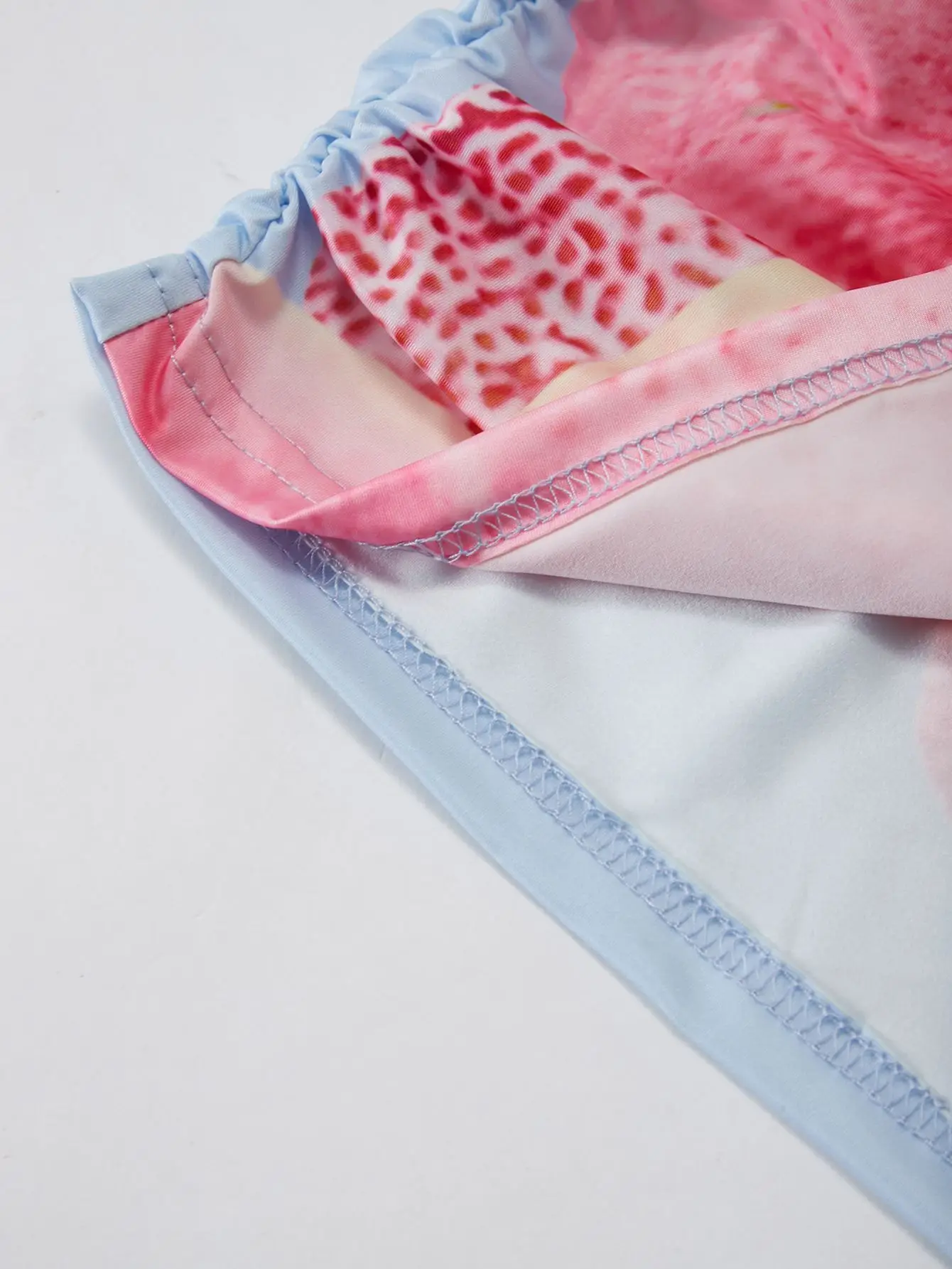 Sexy Minikleid mit tiefem V-Ausschnitt, offenem Rücken, rosa-rotem Farbverlauf und Neckholder-Ausschnitt, ärmelloses A-Linien-Cocktailkleid für Damen, Dropshipping – Detail 14