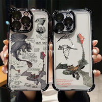 Cartoon How to Trains Your Dragons Toothless Plating Phone Case For iPhone 16e 16 15 14 13 12 11 Pro Max X XR XSMax 8 Plus Cover