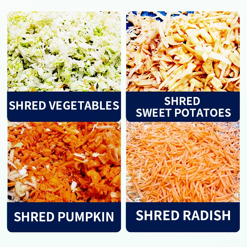 เครื่องปอกผักไฟฟ้าเครื่องหั่นฝอยในครัวเรือนหญ้าหมูฟักทองเครื่องหั่นหัวไชเท้าและมันเทศผักและผลไม้