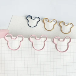 20pcs cartoon Shape Metal Paperclip on Book Paper Creative Paper Clips Students Stationery Office School Binding Supplies