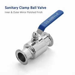 Tri Clamp Ferrule Straight Through Fast Ball Valve - 304/316L Corrosion-Resistant for 19mm(3/4