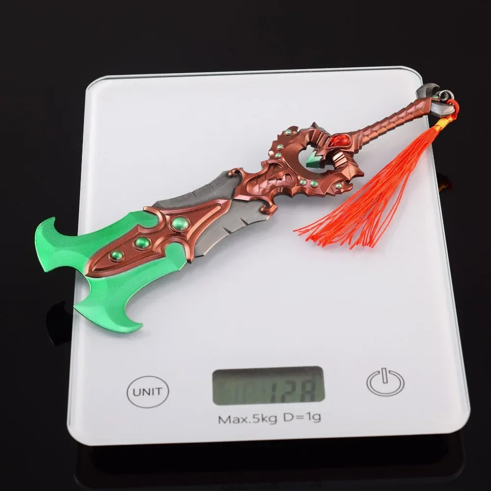 World of Warcraft Wapen De Soul Render Eenhandige Zwaard Spel Perifere 21 cm Metalen Samurai Zwaard Wapen Model geschenken Speelgoed Jongens