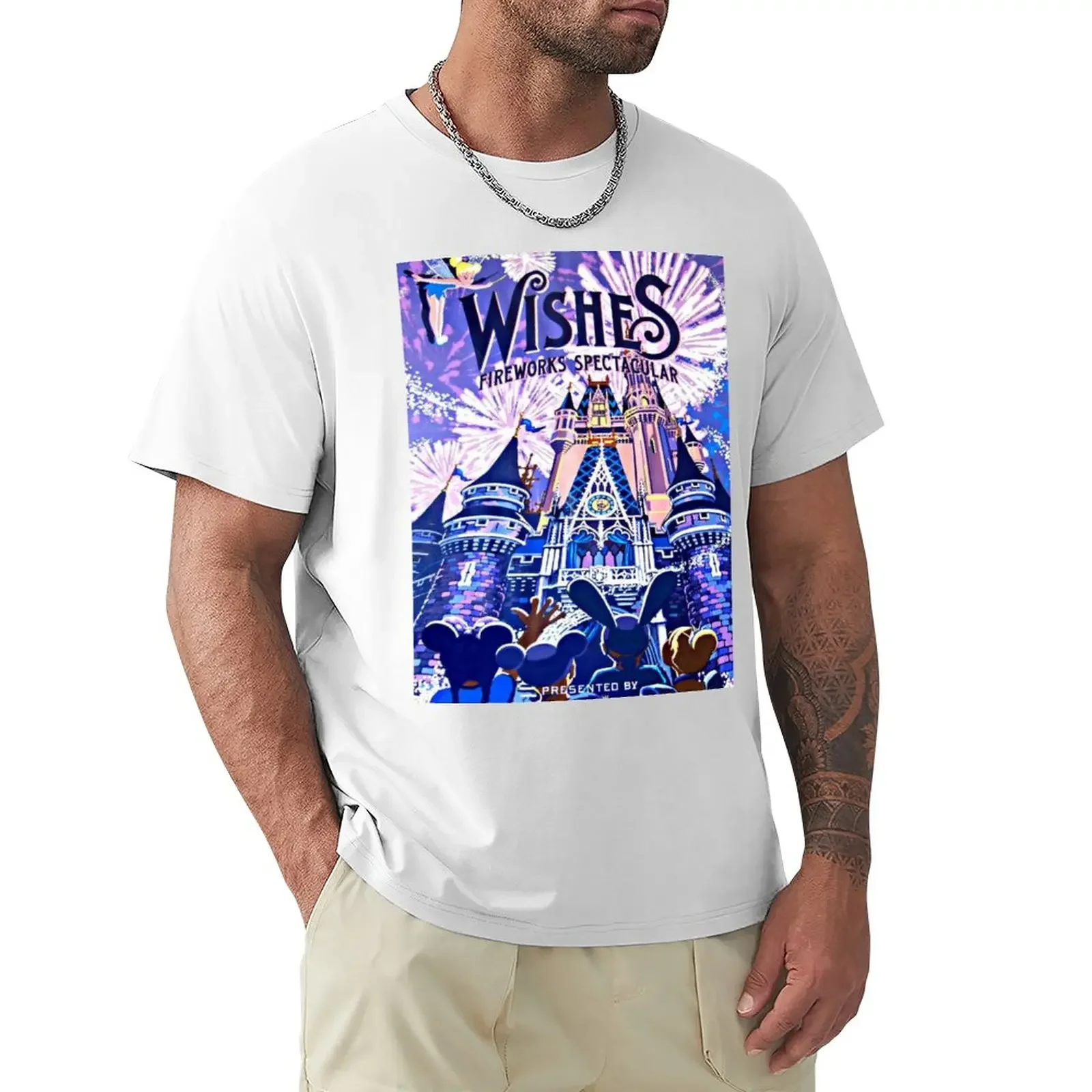 Wishes! Nighttime Spectacular Poster T-Shirt animal prinfor boys oversizeds oversized t shirts for men