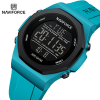 NAVIFROCE Men's Watches Fashion Sport Silicone Band 50m Waterproof Male Quartz Wristwatch Day and Date Display Electronic Clock