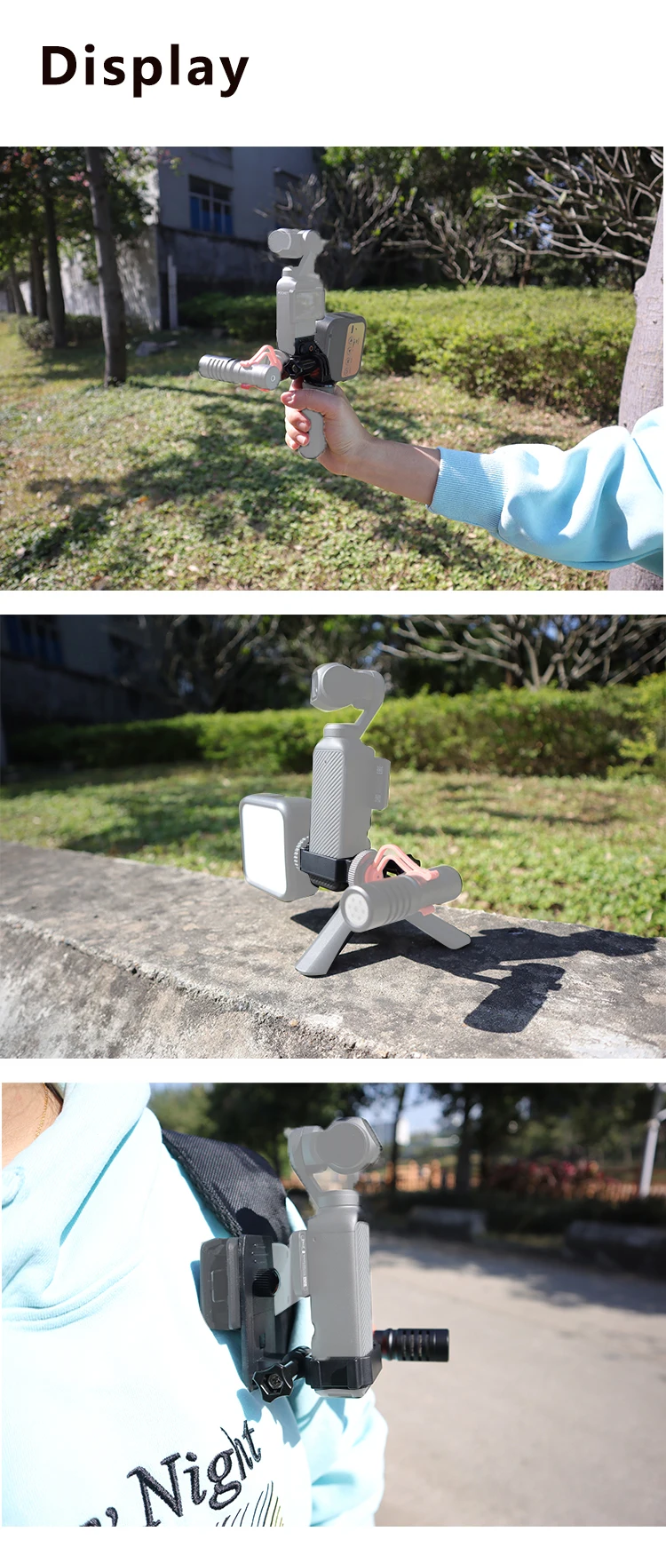 Erweiterungsadapter Schutzrahmen für Osmo Pocket 3 mit Kaltschuhhalterung für DJI Pocket 3 Gimbal Kamerahalterung Zubehör – Detail 21