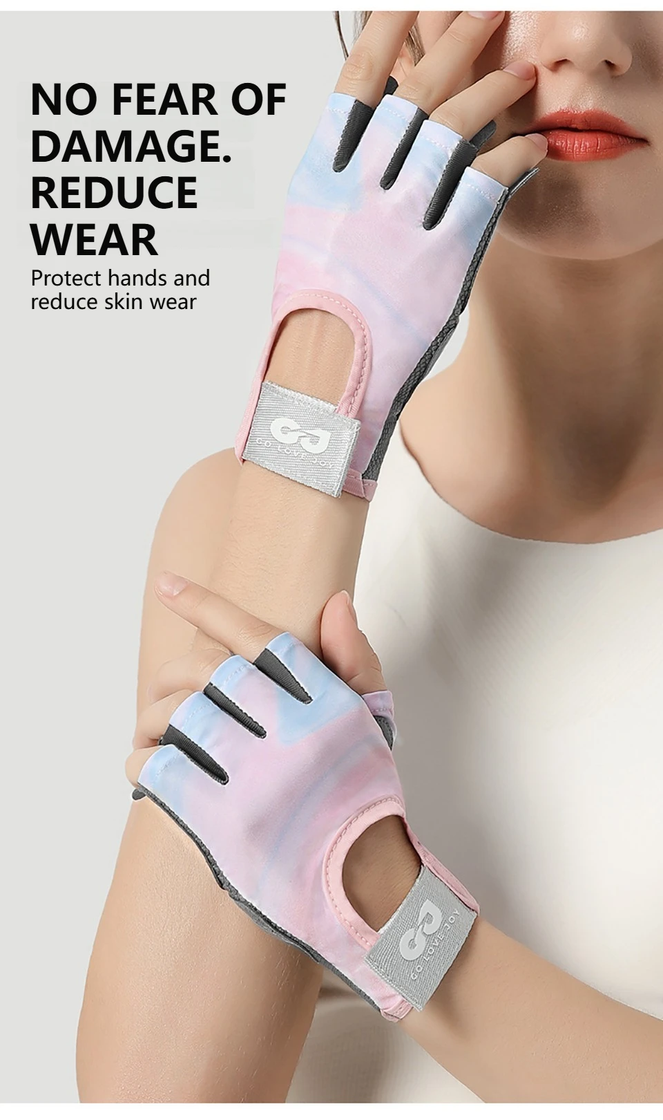 GTUBIKE 1 Paar neue Fahrradhandschuhe, Workout-Gymnastikhandschuhe für Männer und Frauen, Gewichtheben, fingerlose Handschuhe, Training, Übung, Fitness – Detail 17