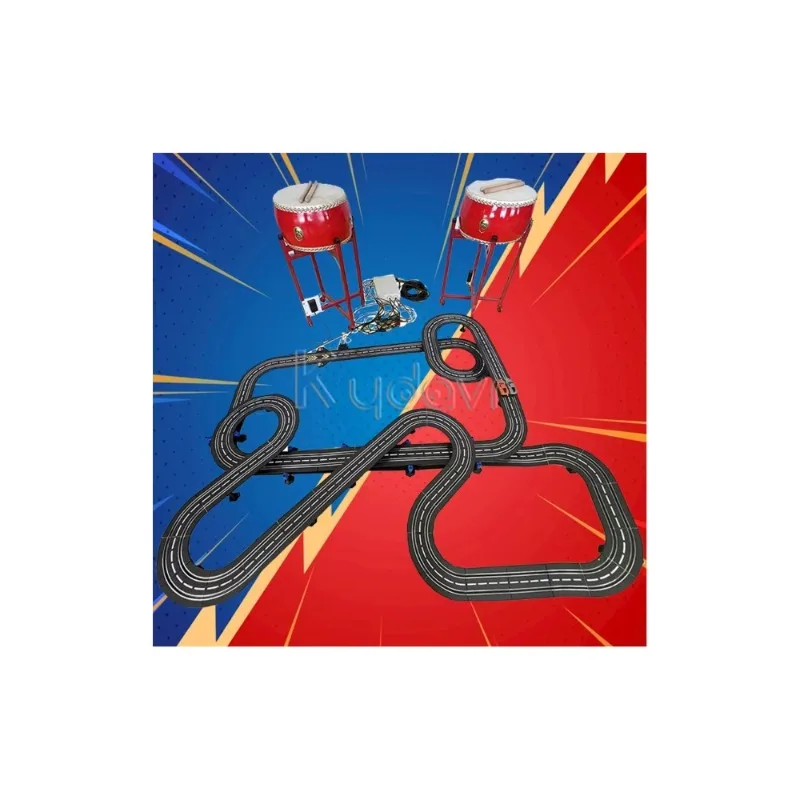 2024 New Product Commercial Entretenimiento Two Player Battle Beat a Drum Control Arcade Car Racing Games Machine