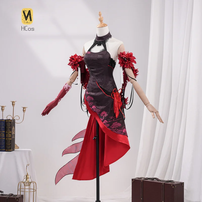

Honkai Impact 3 Seele Vollerei Cosplay Costume Halloween Party Gorgeous Cheongsam Accessories Props Complete Set HCos