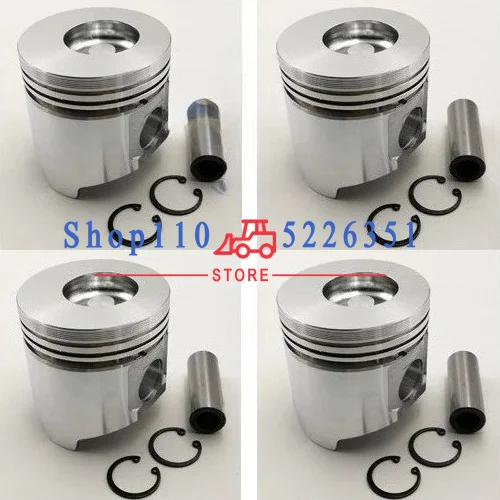 

4-cylinder 84mm 4TNV84 Pistons With Pin Lock For 3TNV84 84*2+2+4 Overhaul Rebuild Kit Engine Parts STD