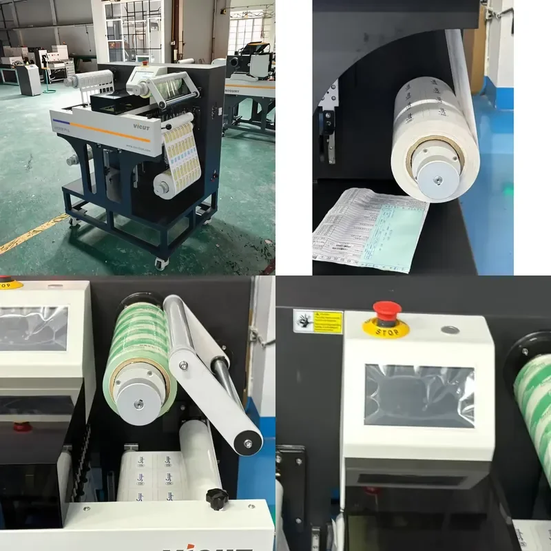 AP01 VR30X Pro Roll to Roll Digital Label Die Cutting Machine for Upgraded Model Roll Label Finisher with Cold Laminate and