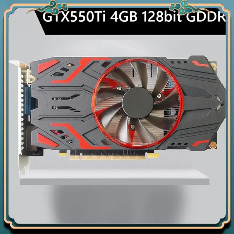 (신규)-GTX 550Ti 4GB GDDR5 컴퓨터 그래픽 카드 PCI-Express 2.0 컴퓨터용 게임 비디오 카드 별도 게임 비디오 카드