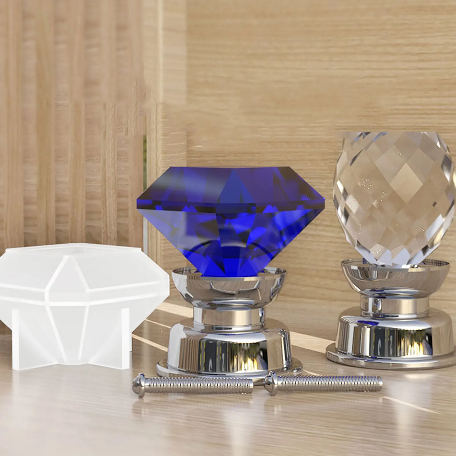 

1 set 1 Set Drawer Pull Handle Mold Silicone Reusable Non-Stick Diy Cabinet Knob Making Molds Resin Craft Tool Jewelry Accessory