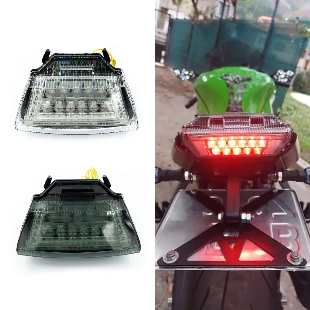 

For Kawasaki Ninja ZX10R ZX-10R ZX1000 2011 2012 2013 14 2015 Rear Tail Brake Turn Signals Integrated Led Light Motorcycle light