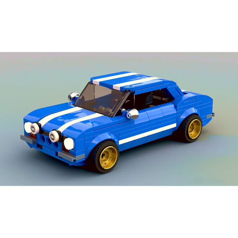 2024 Ford City Car Speed Champion Classic Classic Car Building Blocks Brick Racing Model Children's Toy Gift