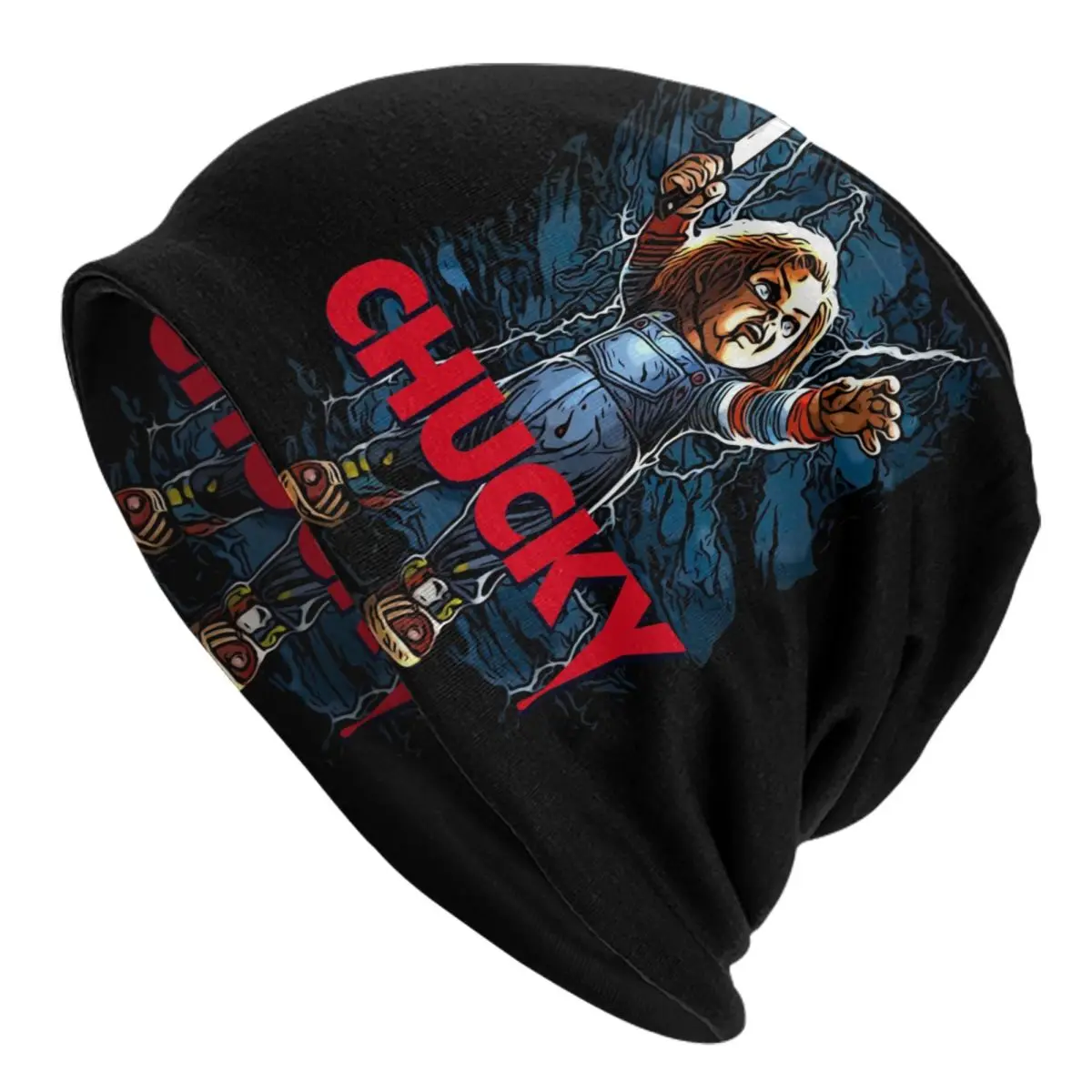 Chucky Child's Play Doll Bonnet Hats Cool Knitting Hat For Men Women Winter Warm Good Guys Skullies Beanies Caps